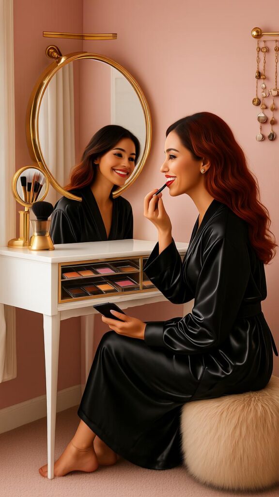 Corner Vanity Table