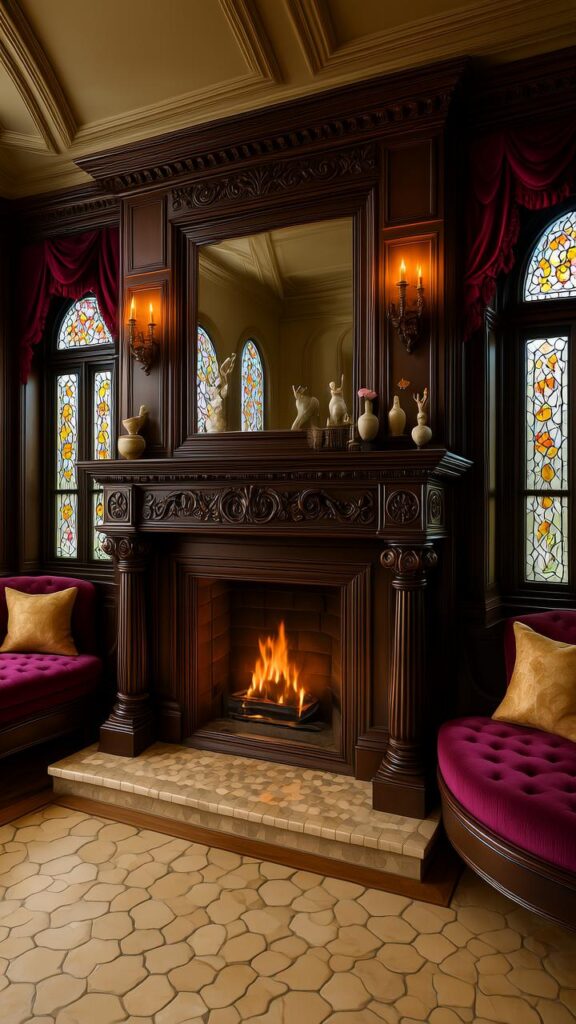 Victorian Elegance with Leaded Glass