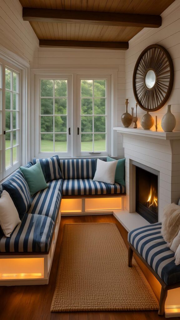 Coastal Vibe with Whitewashed Brick