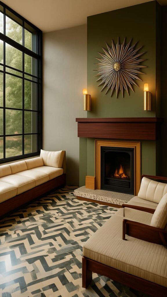Mid-Century Modern with Geometric Patterns