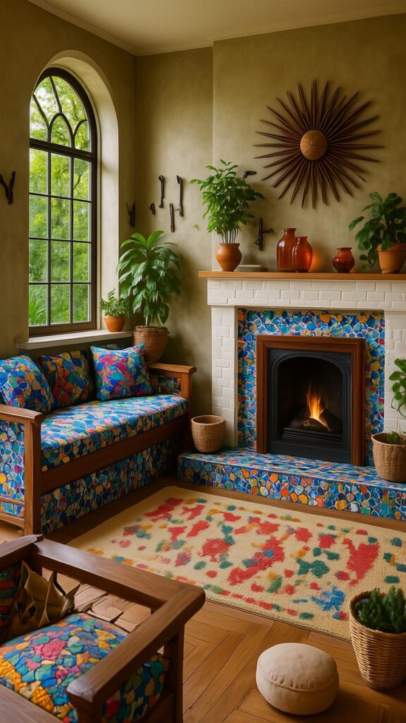 Bohemian Flair with Colorful Tiles