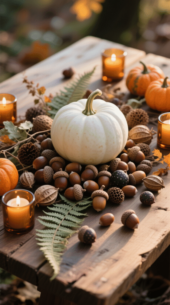 Pumpkin and Candle Trio