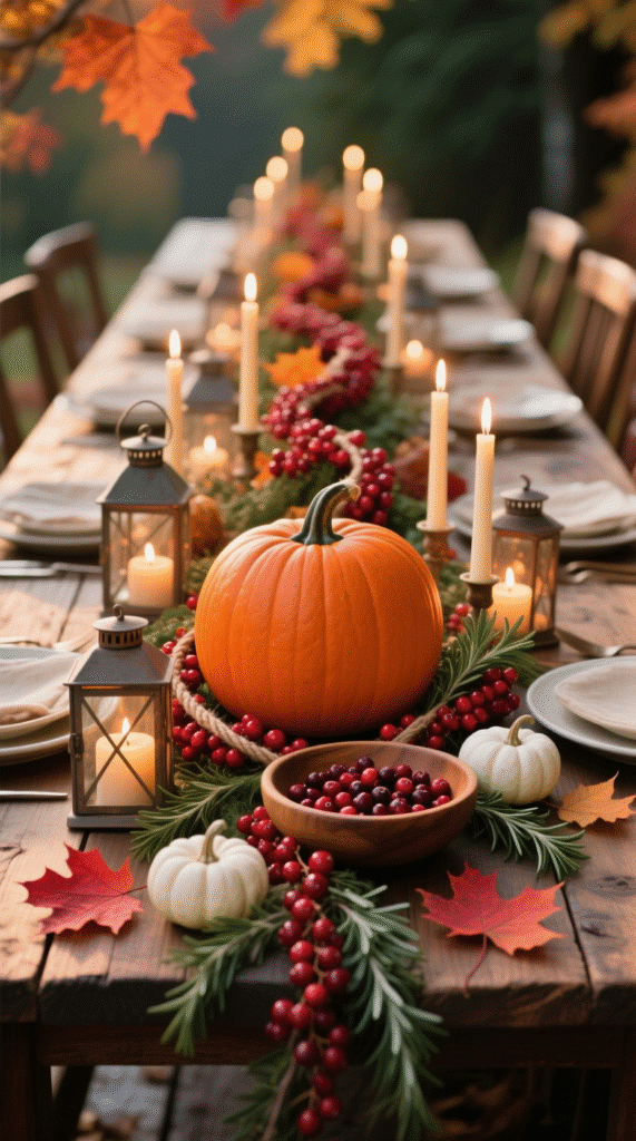 Pumpkin and Succulent Arrangement