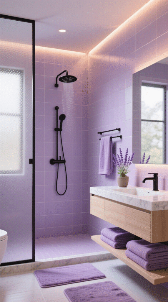 Purple and Gold Accents