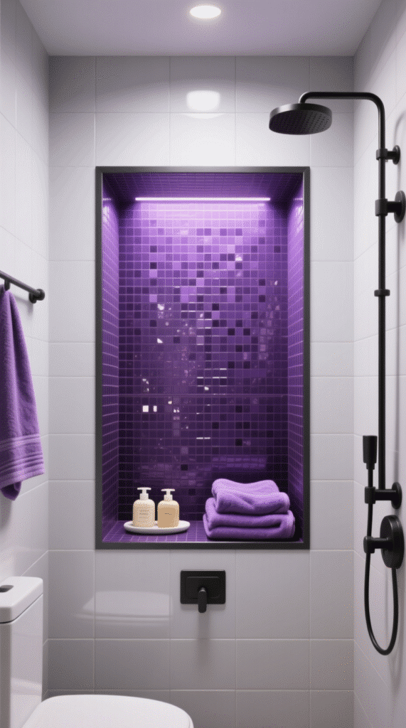 Purple Shower Niche