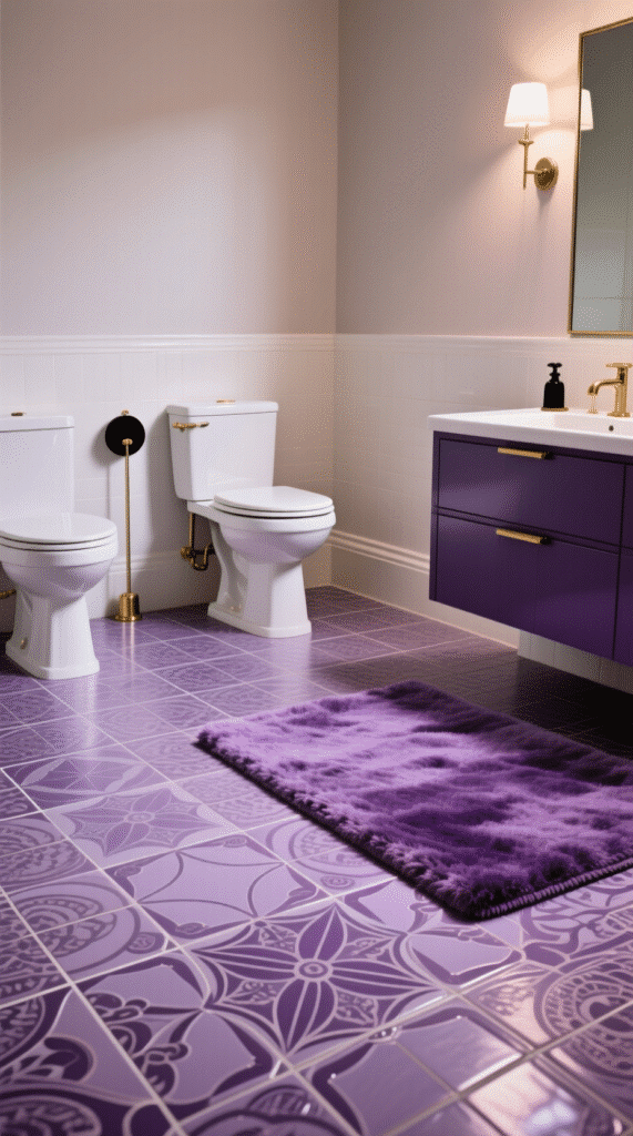 Violet Tile Floor