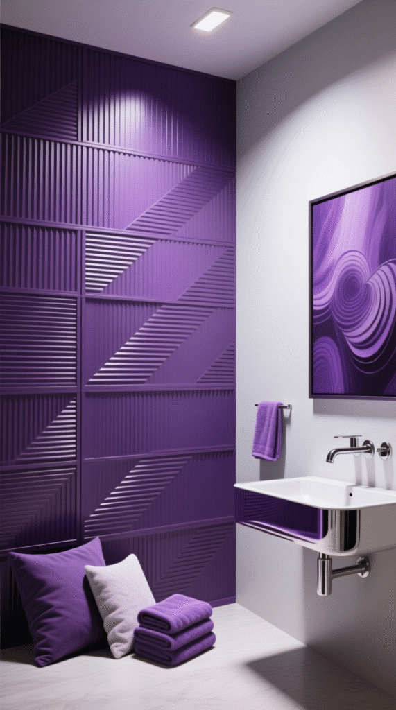 Purple Wall Panels