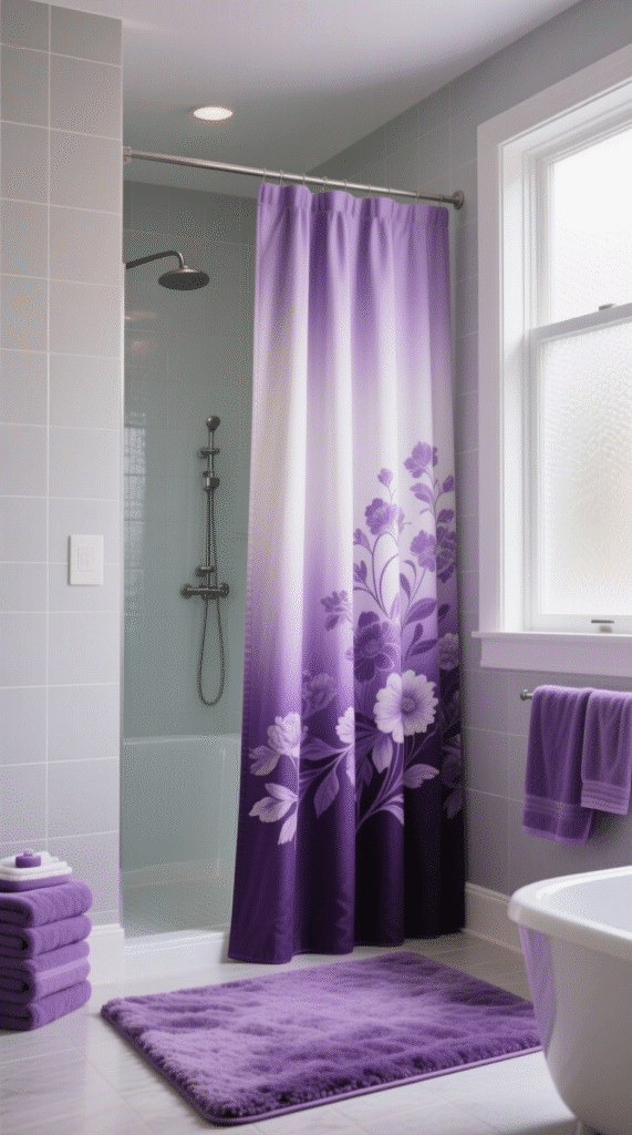 Violet Shower Curtains