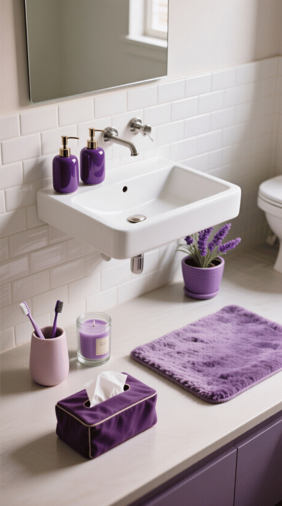 Purple Bathroom Accessories