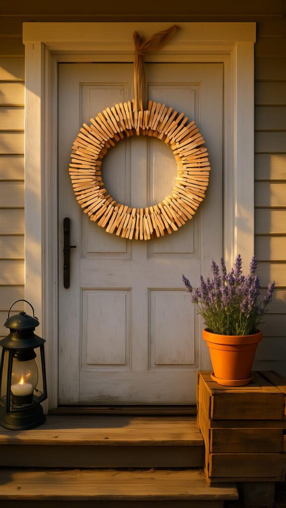 Classic Natural Wood Wreath
