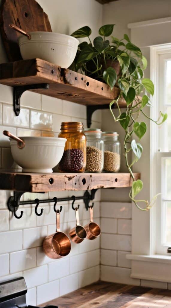 Reclaimed Wood Shelves