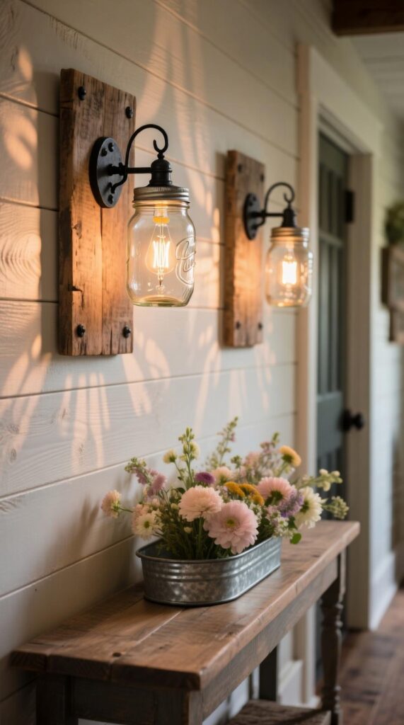 Mason Jar Sconces