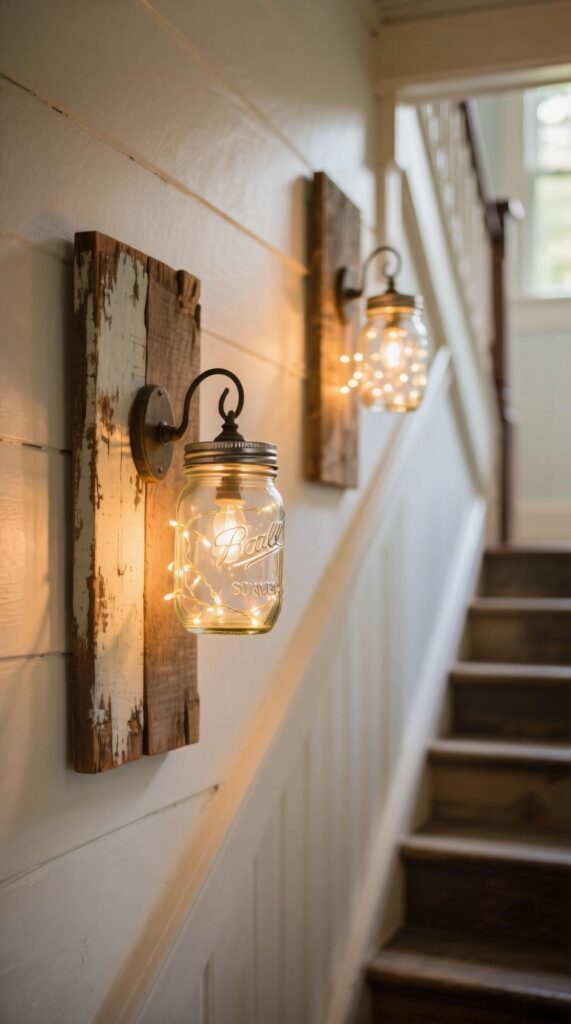 Mason Jar Wall Sconces