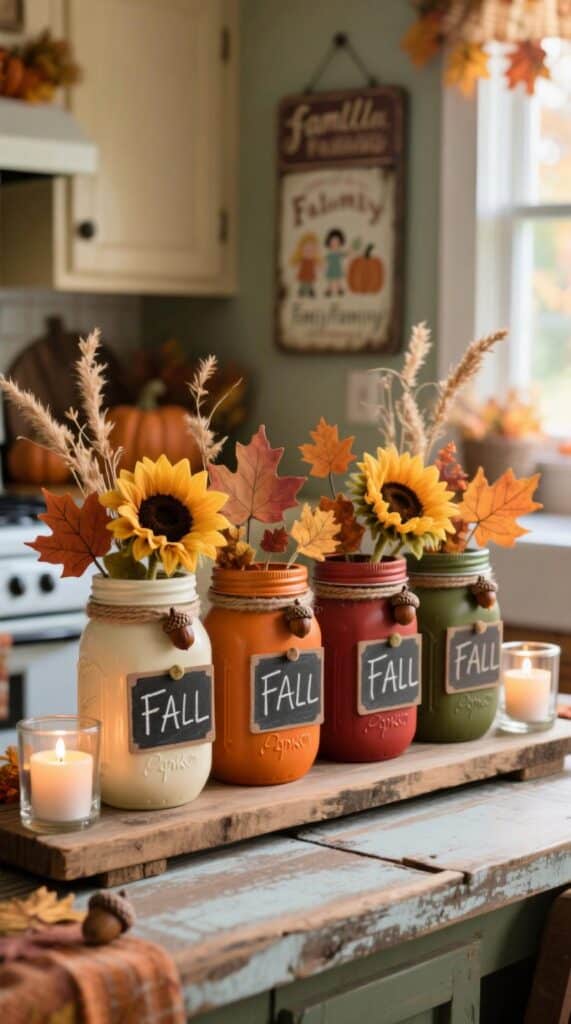 Burlap Wrapped Vases