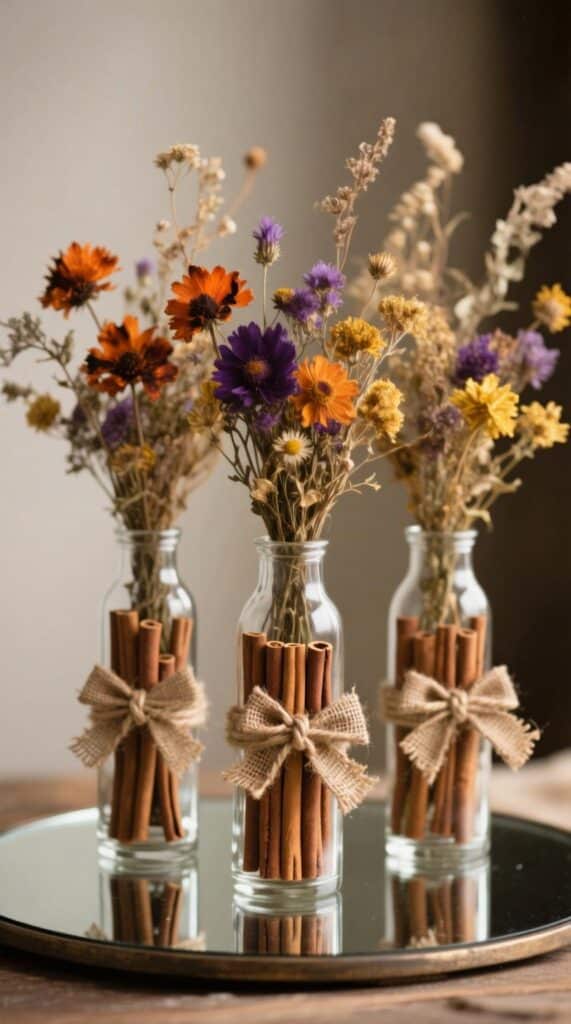 Painted Pinecone Centerpiece