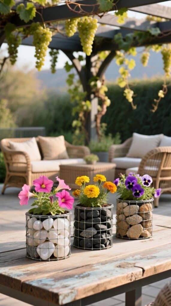 Mini Gabion Planters