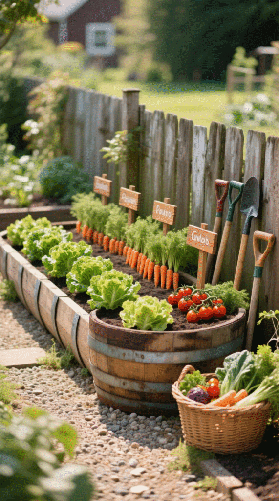 Vegetable Garden Barrel