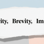 clear, short, but meaningful headings