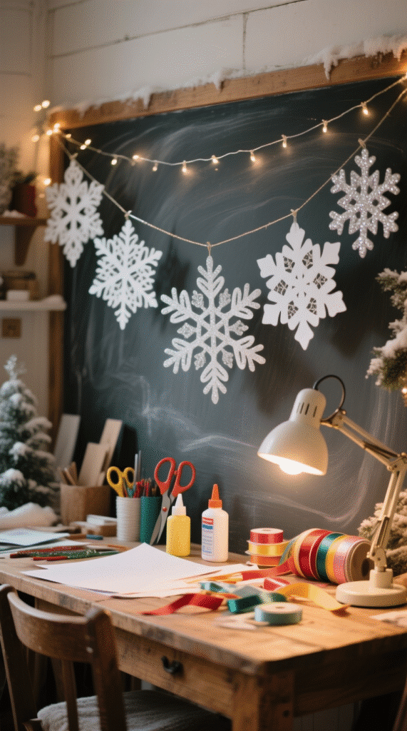 Snowflake Cut-Out Garland