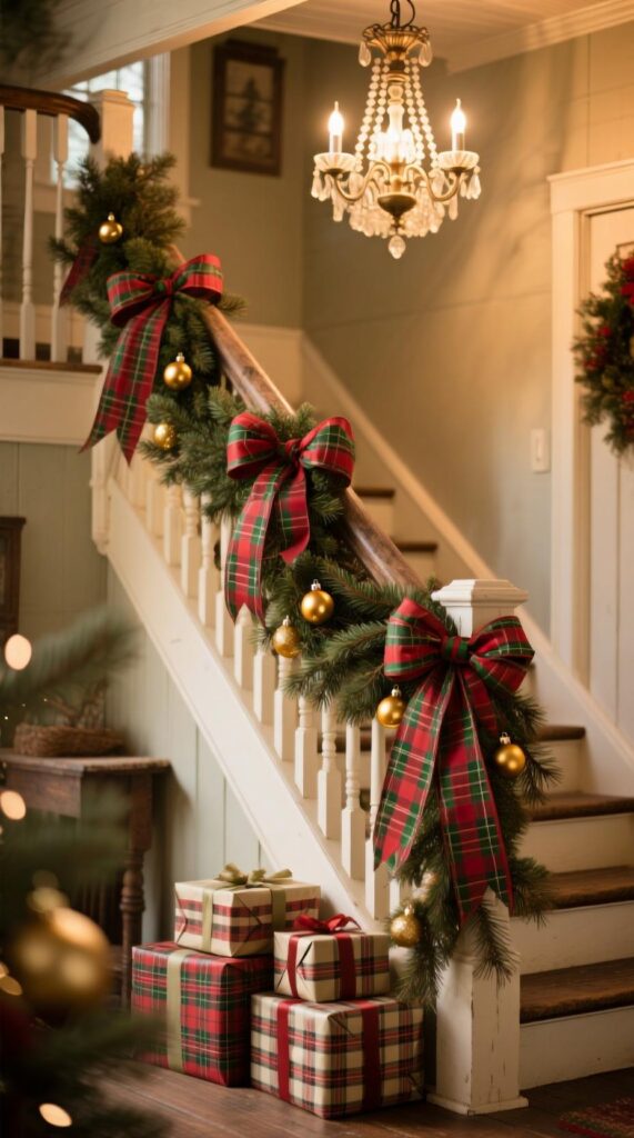 Plaid Ribbon Garland
