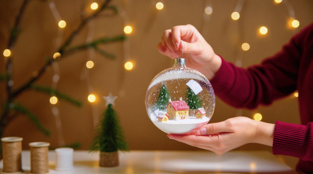 Clear Bauble Snow Scenes