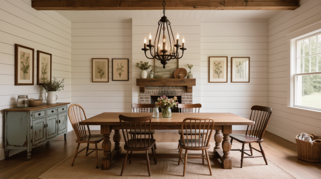 Chunky Wooden Table with a Story
