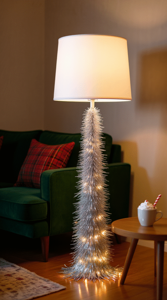 Give Your Lampshades a Sparkly Skirt