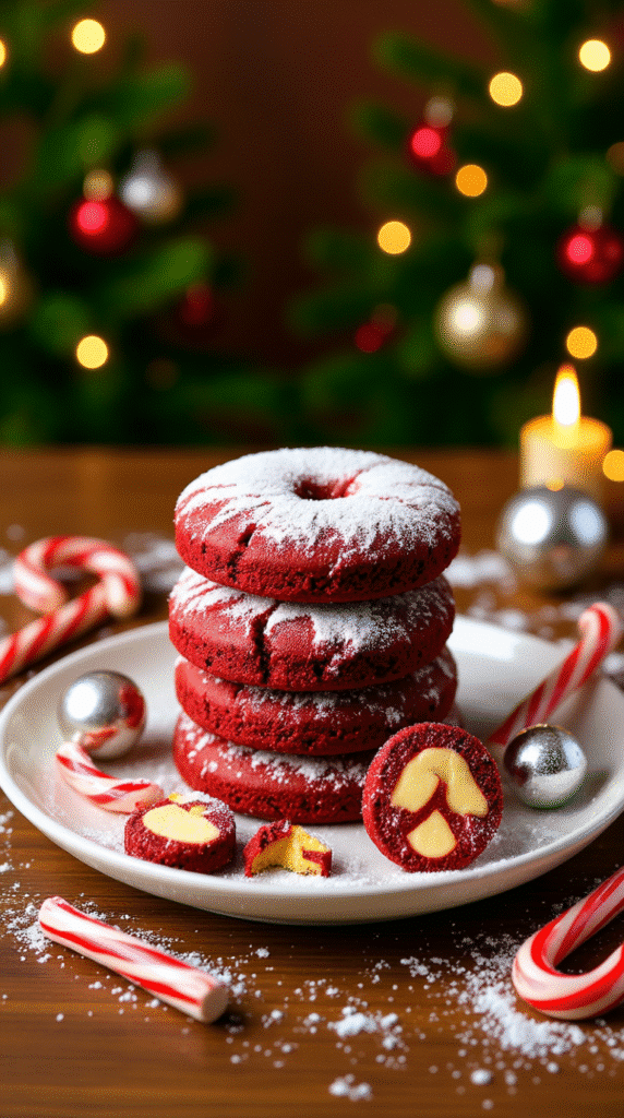 Red Velvet Crinkle Cookies