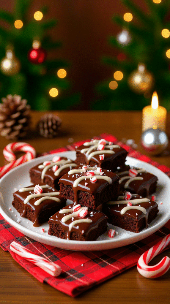 Candy Cane Brownies
