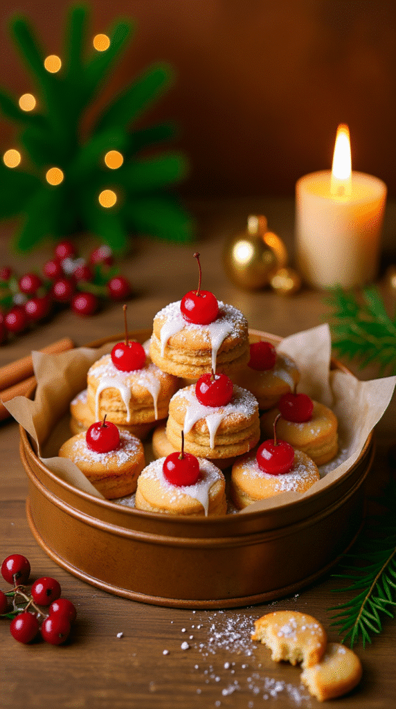 Cherry Almond Shortbread