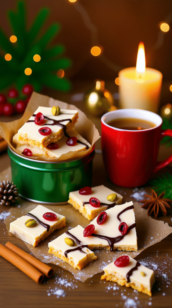 White Chocolate Cranberry Bark