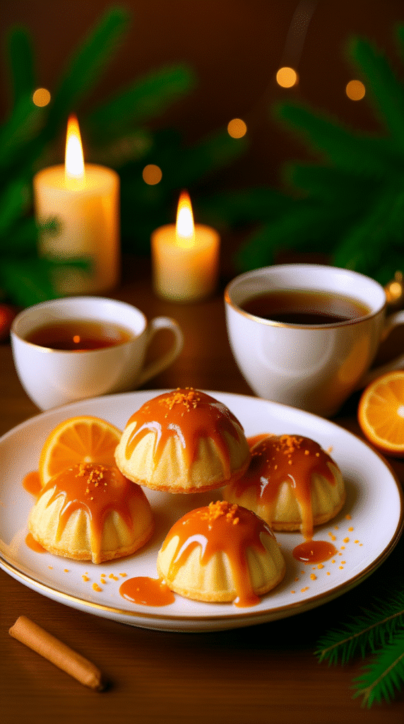 Orange Glazed Madeleines