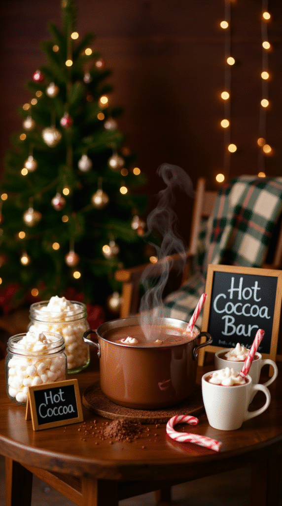Hot Cocoa Bar Setup
