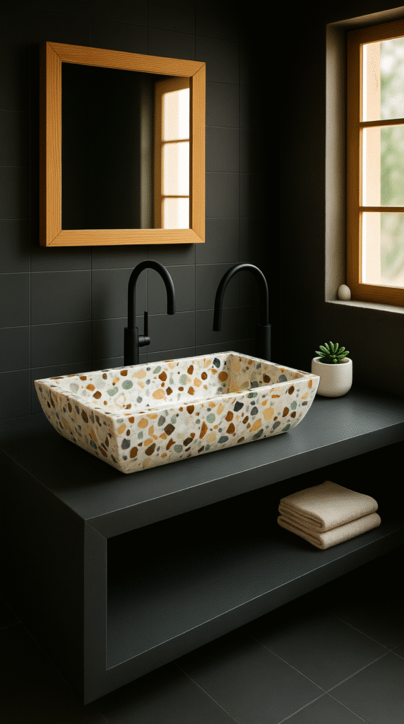 Terrazzo Concrete Trough Sink