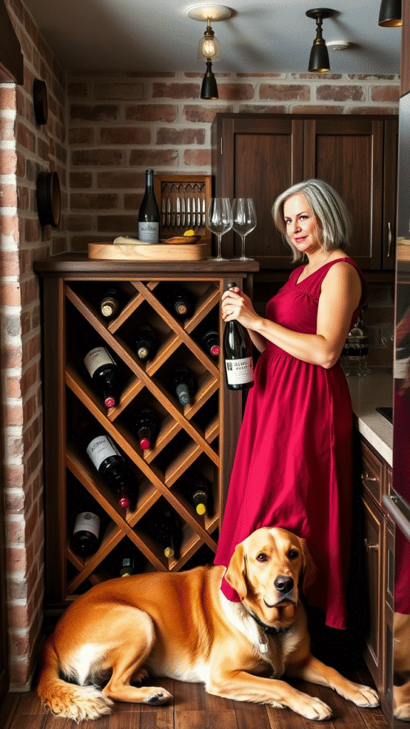 Corner Wine Rack
