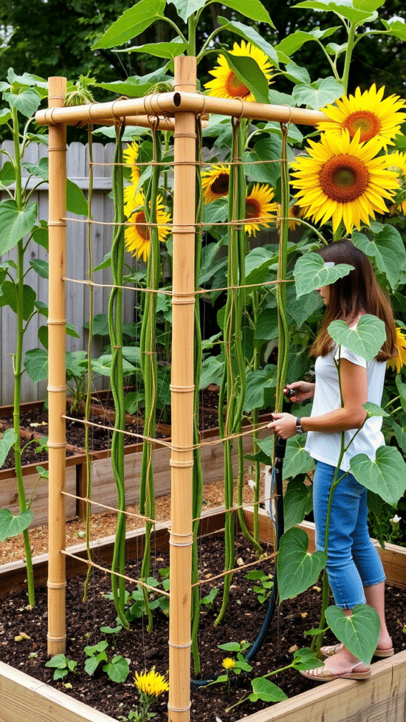 Sunflower and Tomatoes