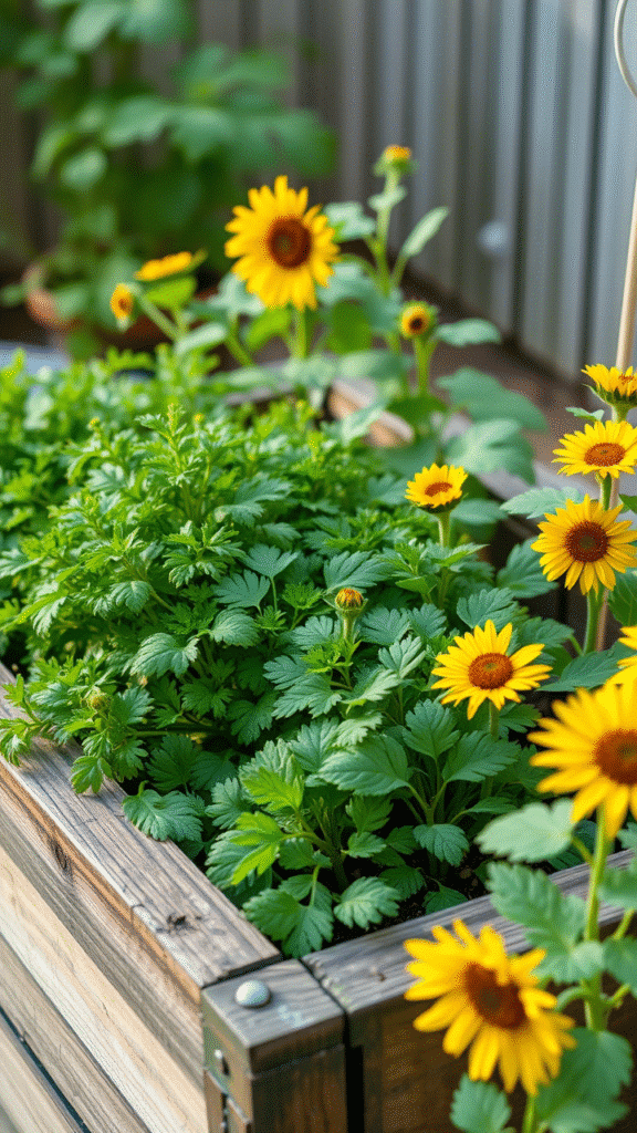 Sunflower and Parsley