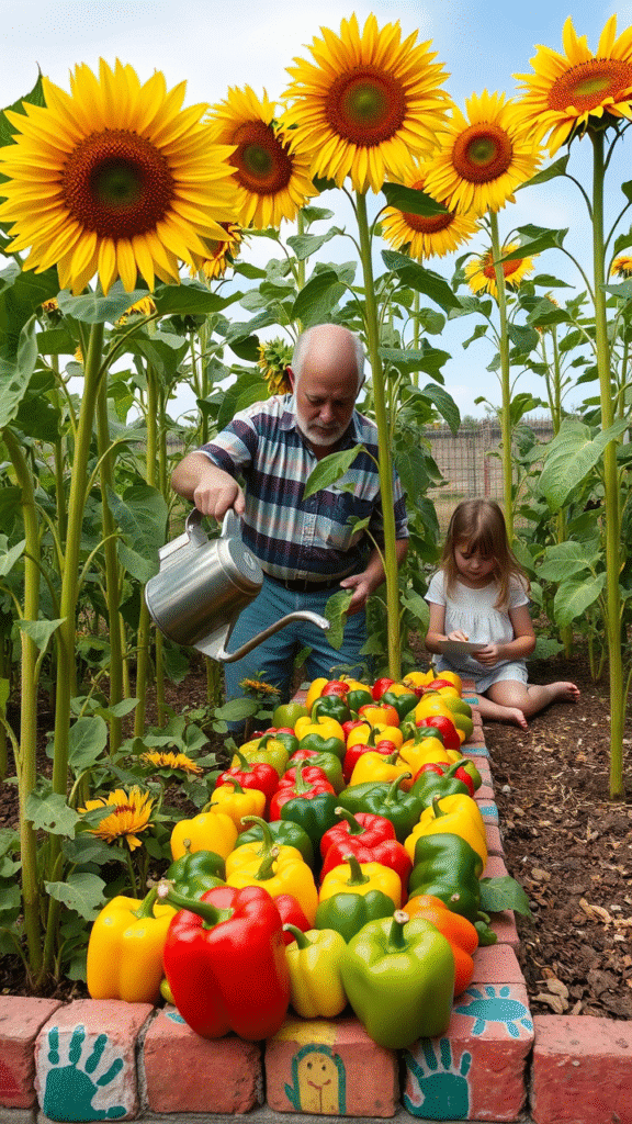 Sunflower and Spinach