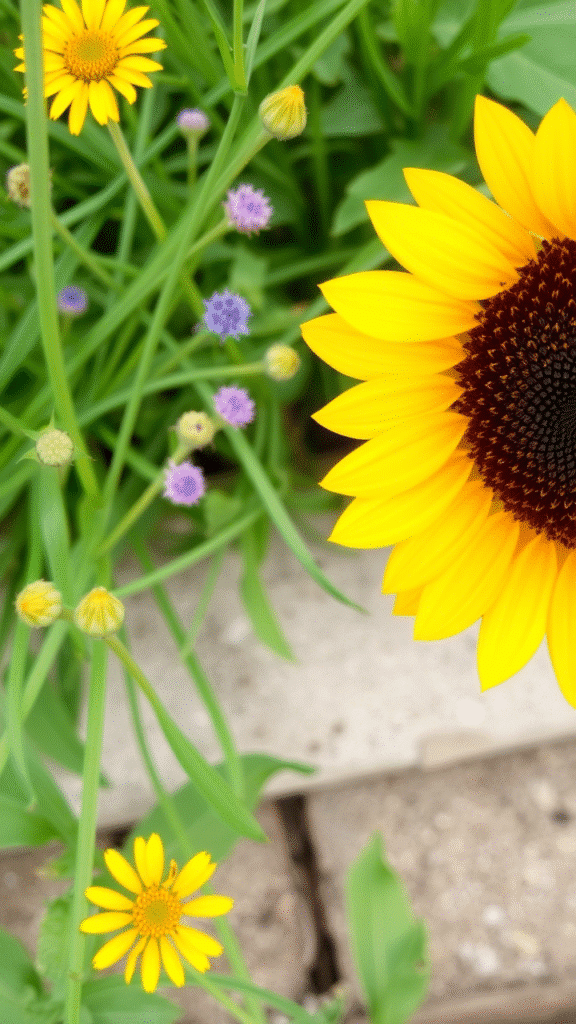 Sunflower and Chives