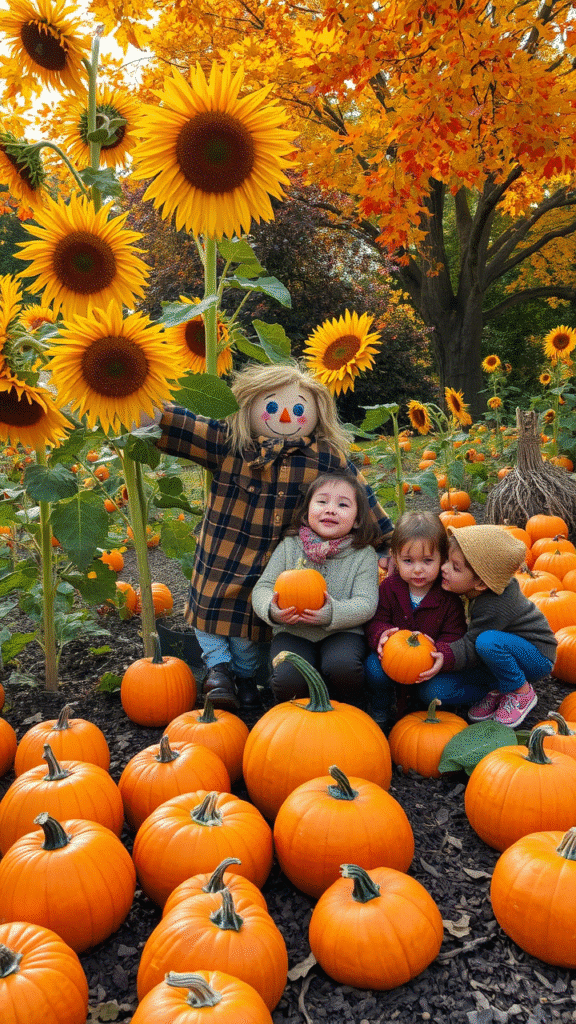 Sunflower and Pumpkins