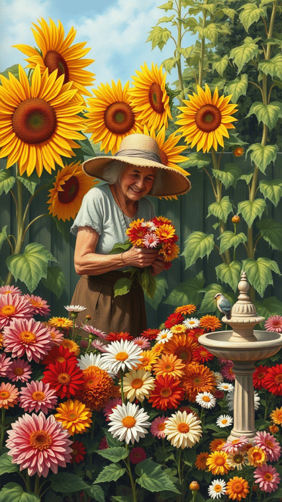 Sunflower and Corn