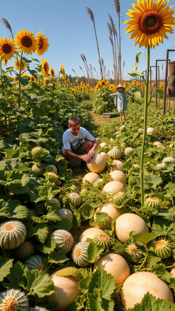 Sunflower and Squash