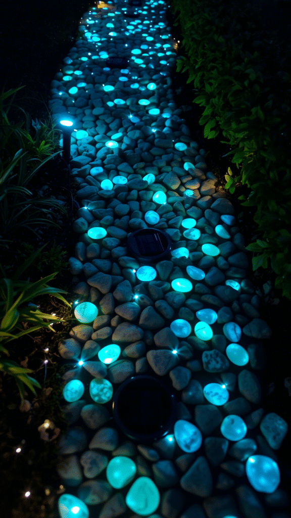 String Lights in a Pergola
