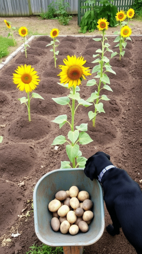 Sunflower and Melons