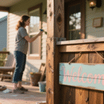 Rustic Porch Makeover: Her DIY Wood Stain Trick Is Genius!